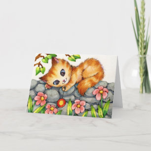 Yo-Yo Kitty - Carte de voeux pour chats