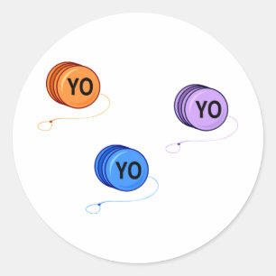 Yo Yo Yo Classic Round Sticker