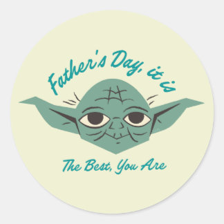Yoda | Father's Day, It Is Classic Round Sticker