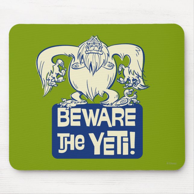Yodelberg Mickey | Beware the Yeti Mouse Pad (Front)