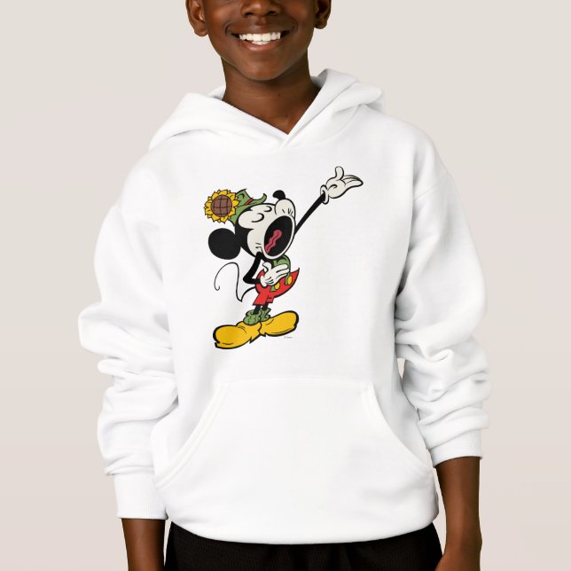 Yodelberg Mickey | Chanter avec le bras vers le ha (Devant)