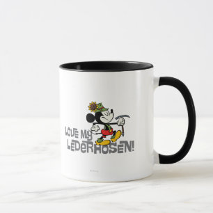 Yodelberg Mickey   Lederhosen Mug
