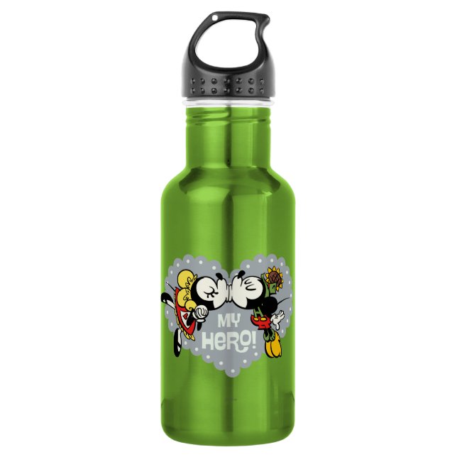 Yodelberg Mickey | Minnie and Mickey Kiss 532 Ml Water Bottle (Front)