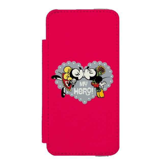 Yodelberg Mickey | Minnie and Mickey Kiss Incipio iPhone Wallet Case (Folio Front)