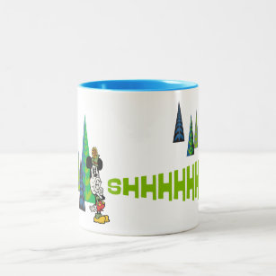 Yodelberg Mickey   Shh Two-Tone Coffee Mug