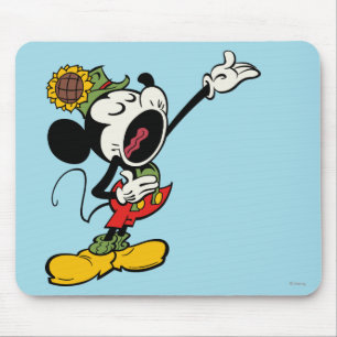 Yodelberg Mickey   Singing with Arm Up Mouse Pad