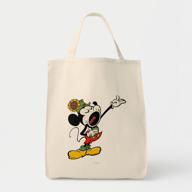 Yodelberg Mickey | Singing with Arm Up Tote Bag (Front)