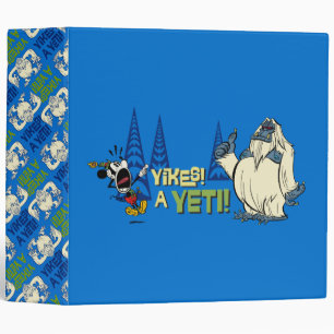 Yodelberg Mickey Yikes - a Yeti! Binder