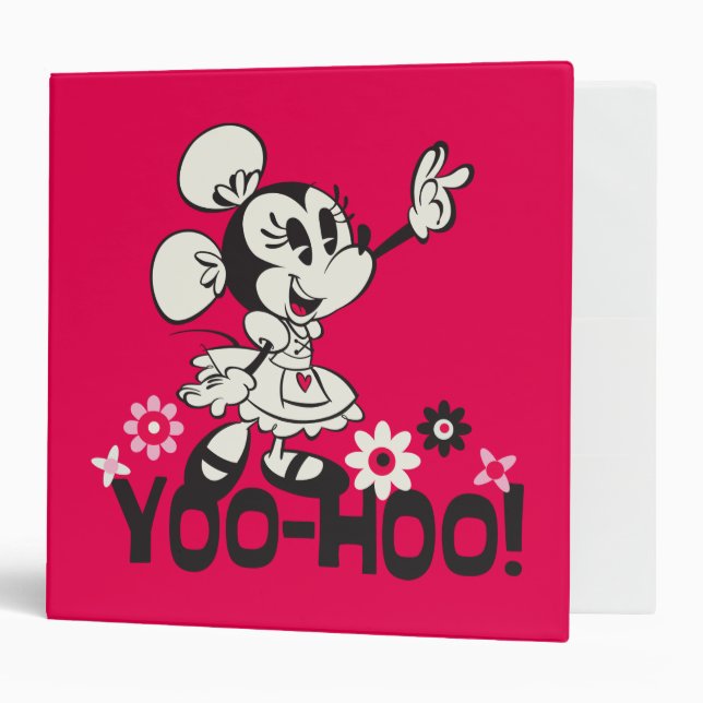 Yodelberg Minnie | Black and White Wave Binder (Front/Inside)