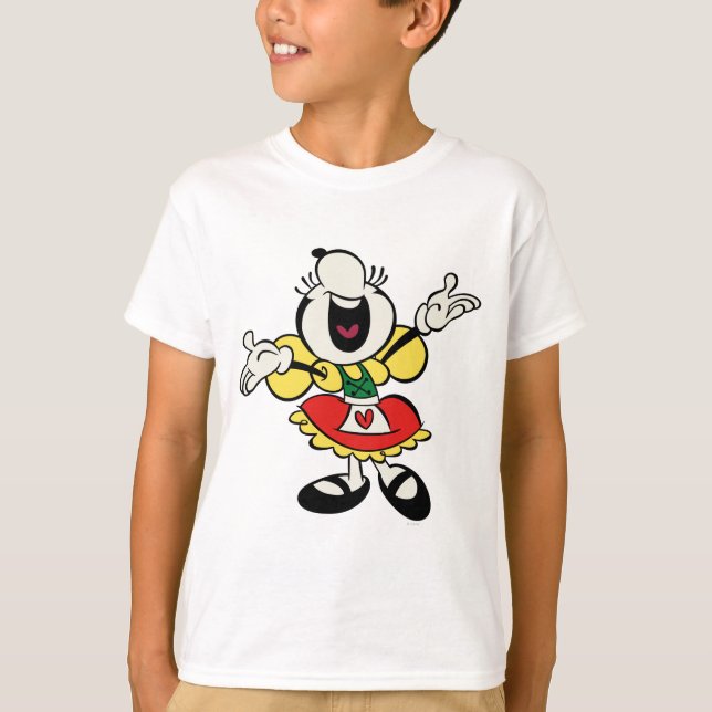 Yodelberg Minnie | Singing with Arms Up T-Shirt (Front)