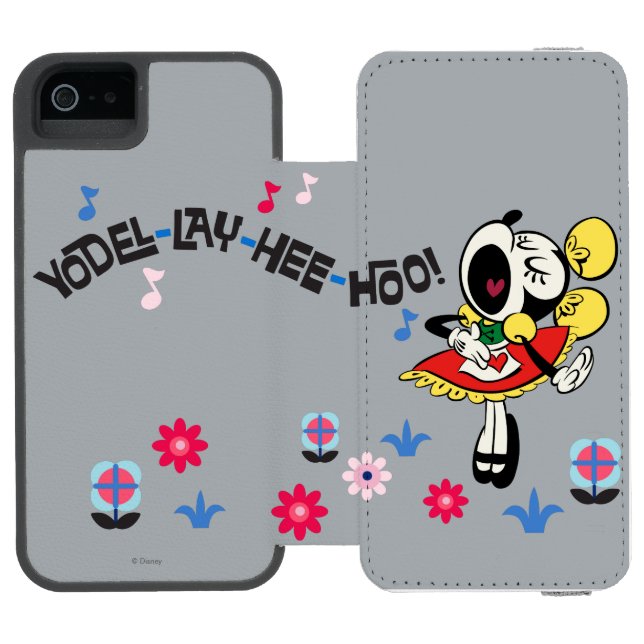 Yodelberg Minnie | Yodeling Incipio iPhone Wallet Case (Folio Open)