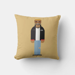 Yog – Retro Pop Icon Throw Pillow