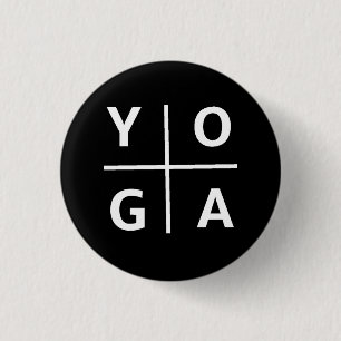 Yoga 1 Inch Round Button