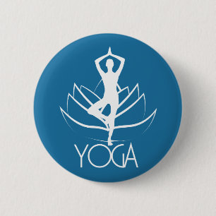 Yoga 2 Inch Round Button