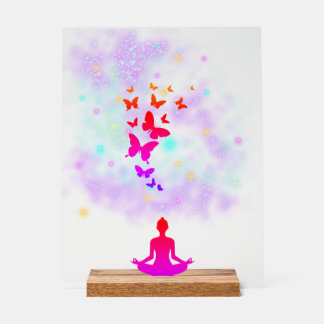 YOGA  ACRYLIC SIGN