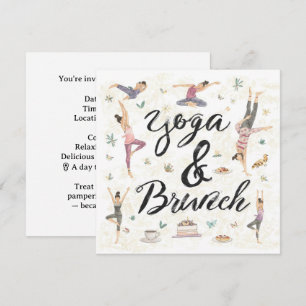 Yoga and Brunch  Invitation