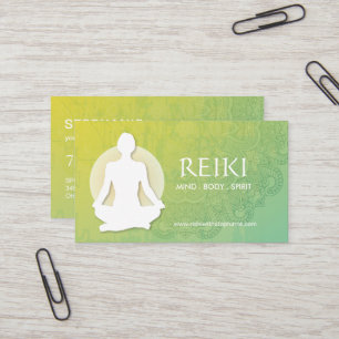 Yoga and Reiki Business Cards