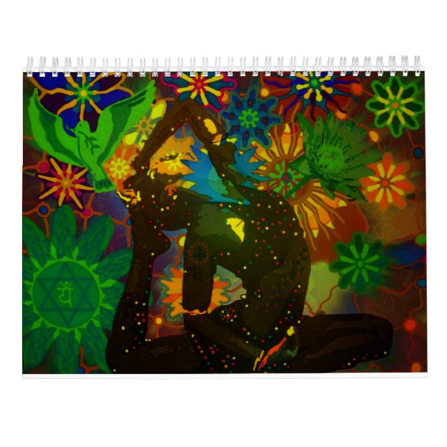 Yoga Art Calendar by Karmym for 2016 (Back)