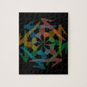 Yoga art jigsaw puzzle