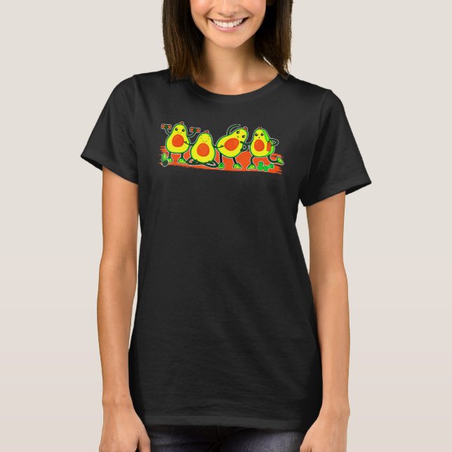 Yoga Avocado Vegetarian Plant Based Keto Diet T-Shirt (Front)