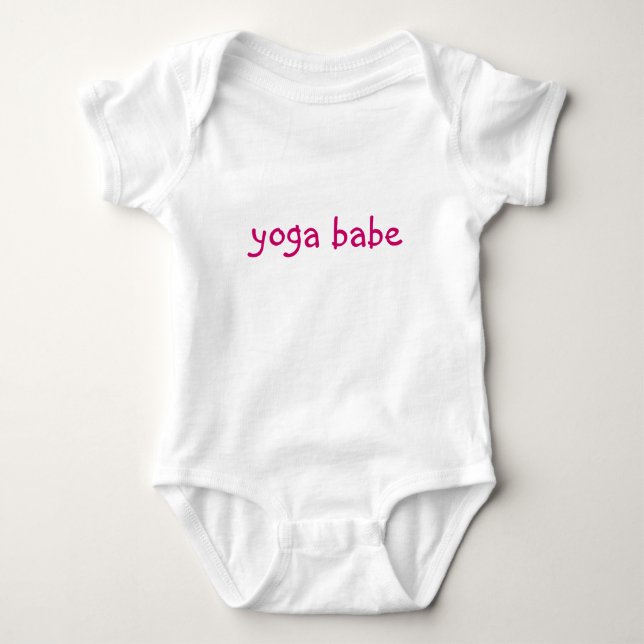 "Yoga Babe" Baby Tee (Front)