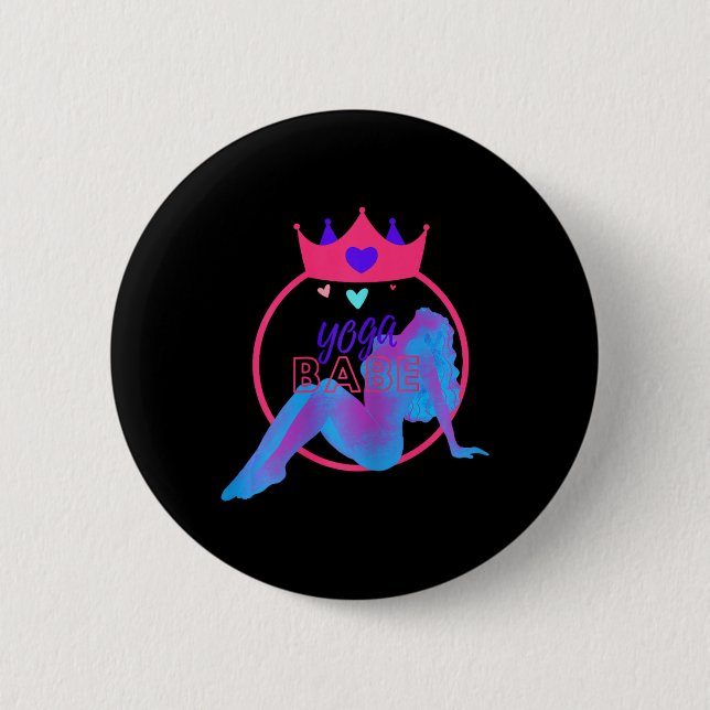 Yoga Be  2 Inch Round Button (Front)