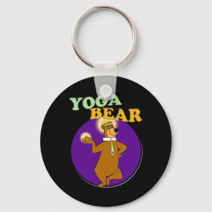 Yoga Bear Funny Yogi Yoga Workout Keychain