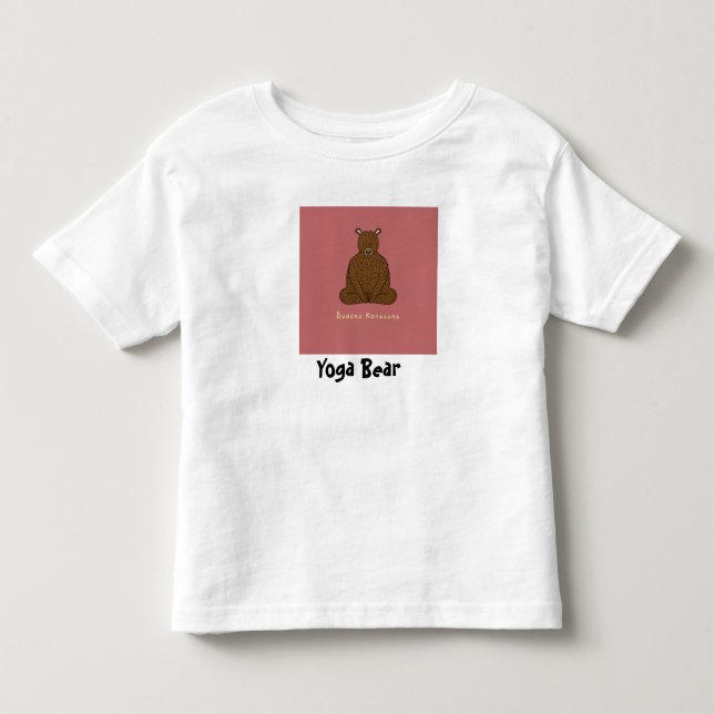 "Yoga Bear" Toddler Tee (Front)