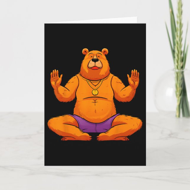 Yoga Bears  Card (Front)