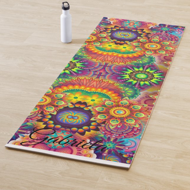 Yoga beautiful colours fitness Personalized YOGA Mat (In Situ)