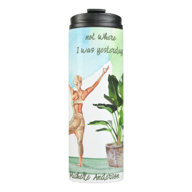 Yoga Begins Travel Mug (Front)
