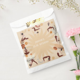 Yoga birthday party favour bag