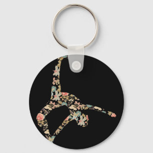 Yoga Bitilasana Good Vibes Meditation Spirituality Keychain