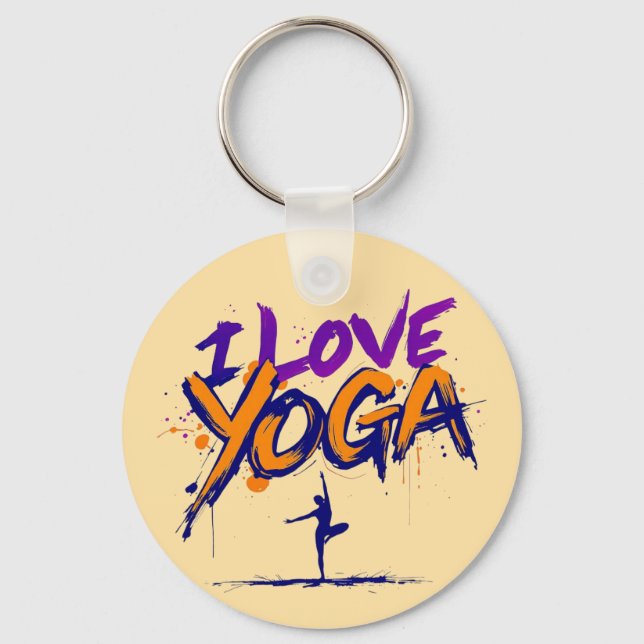 Yoga Bliss Keychain (Front)