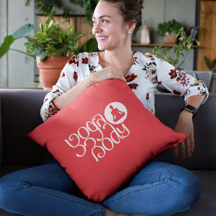 Yoga Body With Yoga Pose Graphic Print Lumbar Pillow