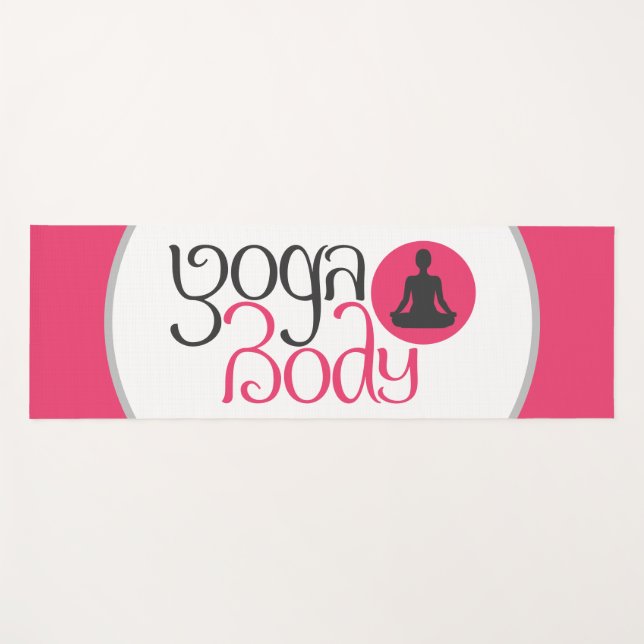 Yoga Body With Yoga Pose Graphic Yoga Mat (Front (Horizontal))