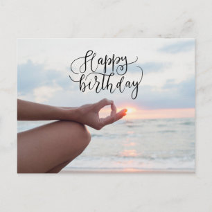 Yoga Bonne carte d'anniversaire