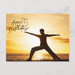 Yoga Bonne carte d'anniversaire