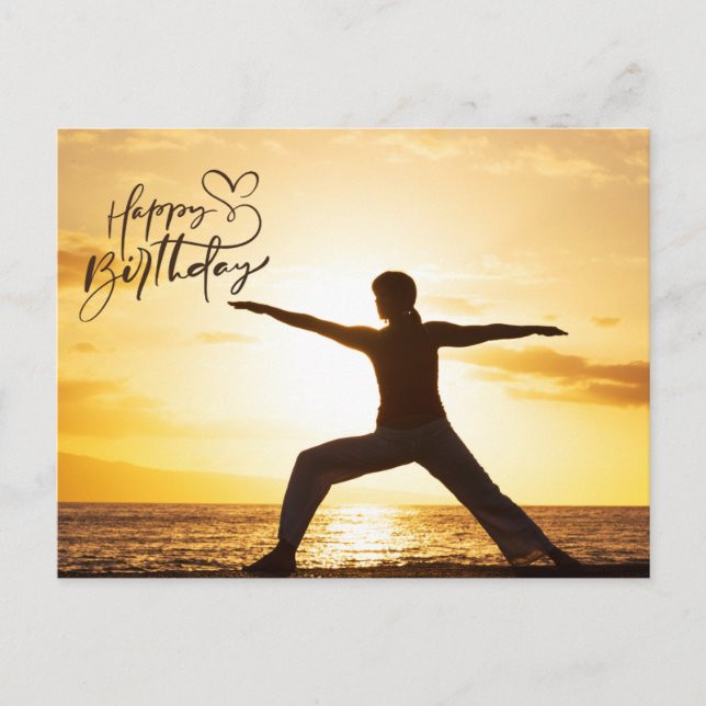 Yoga Bonne carte d'anniversaire (Devant)