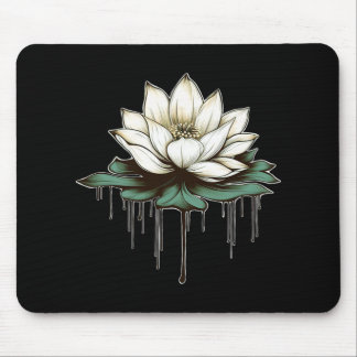 Yoga Botanical Lotus Spiritual  Mouse Pad