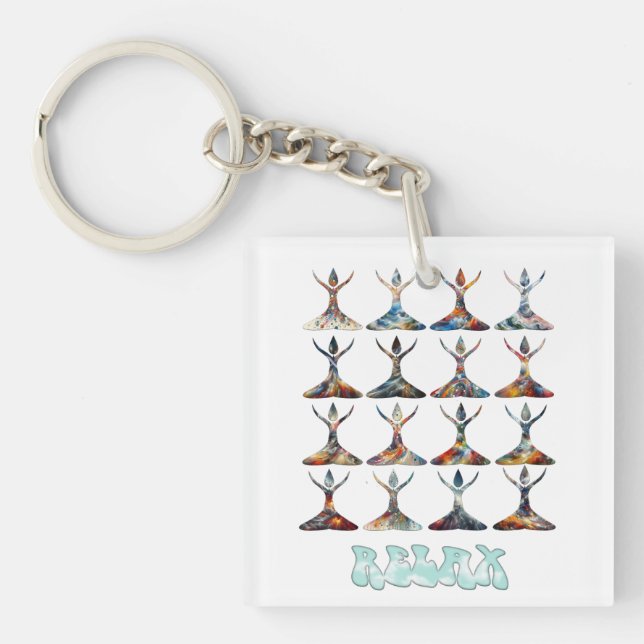 Yoga Buddies Keychain (Front)