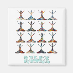 Yoga Buddies Magnet