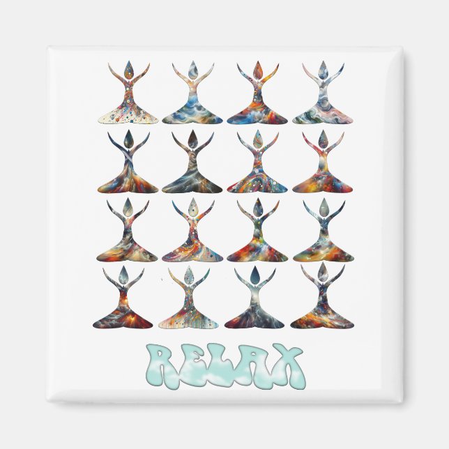 Yoga Buddies Magnet (Front)
