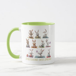Yoga bunnies mug