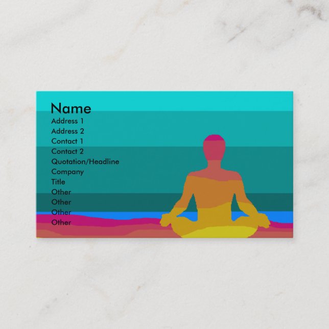 Yoga Business Card (Front)