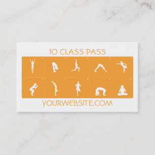 Yoga Business Card 10 Class Pass