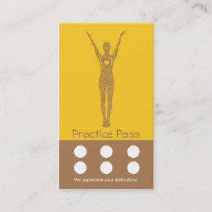 Yoga Business Card 6 Class Pass