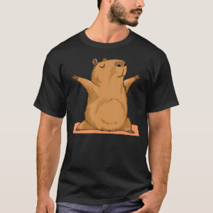 Yoga Capybara Funny Capy Lover Men Women Teen Girl T-Shirt