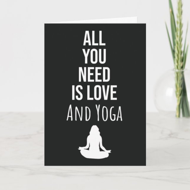 Yoga Cards For Yogi Woman For Her (Front)
