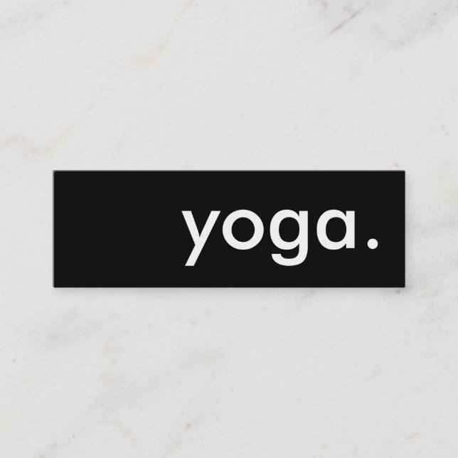 yoga. carte perforée de fidélité (Devant)